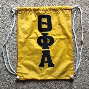 Theta phi Alpha drawstring backpack